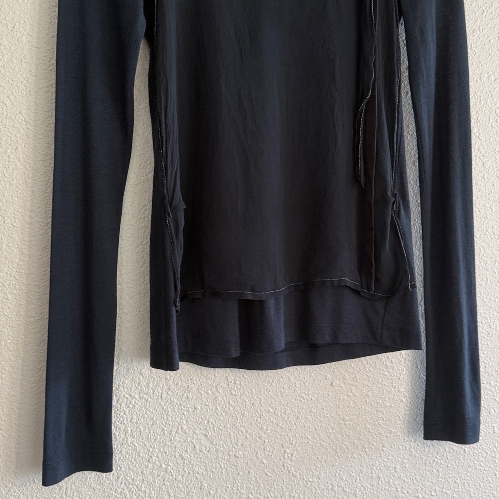 Y2K Hanii Y Long Sleeve Tie Detail Top - Picture 9 of 10